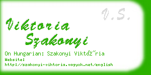 viktoria szakonyi business card